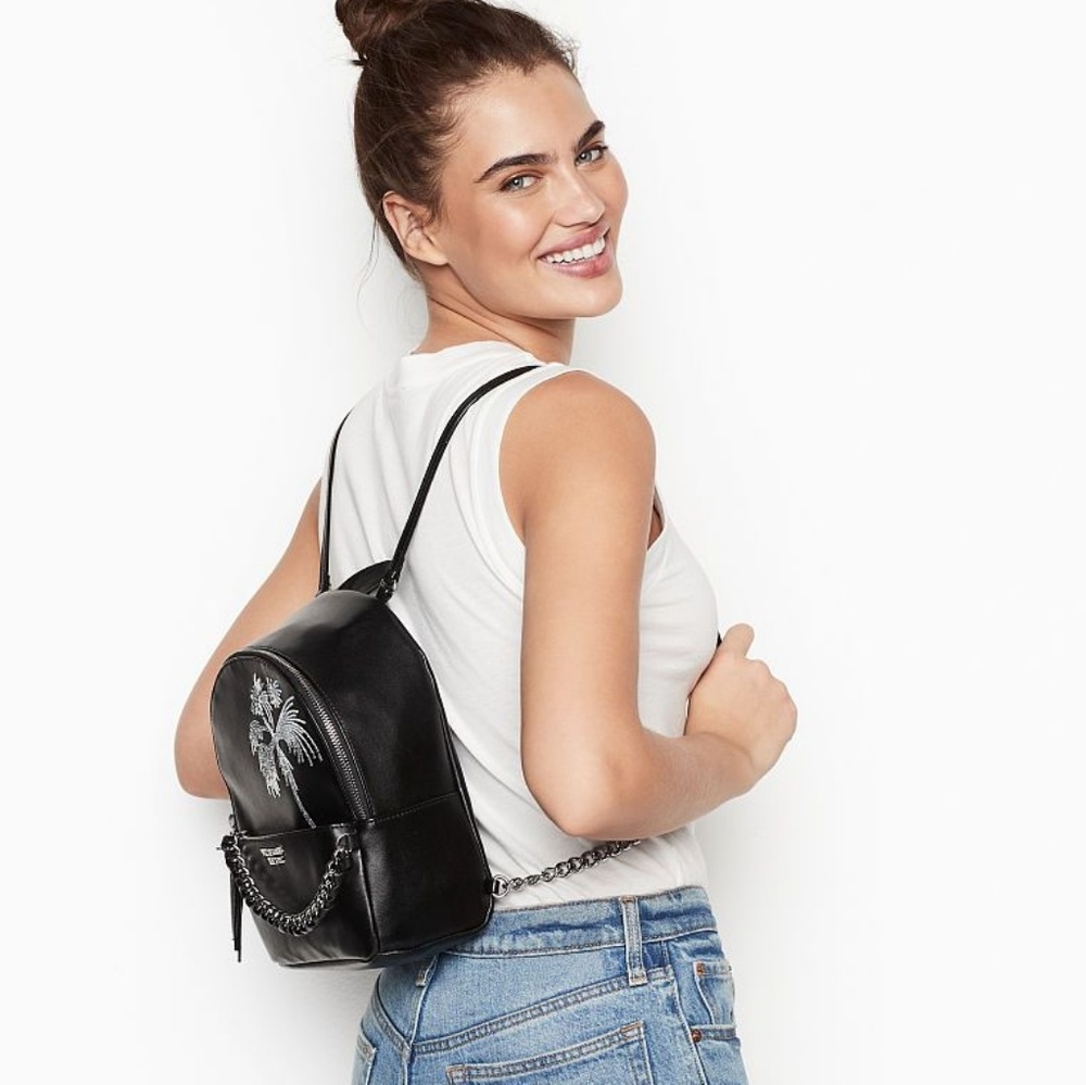 💗VS Sequin Palms Small City Backpack